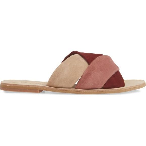 NEW Free People Rio Vista Slide Sandal Soft Leather‎ Intersect - Picture 3 of 6